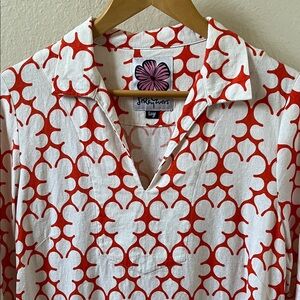 Lesley Ever Flora Linen Blend Too Size L